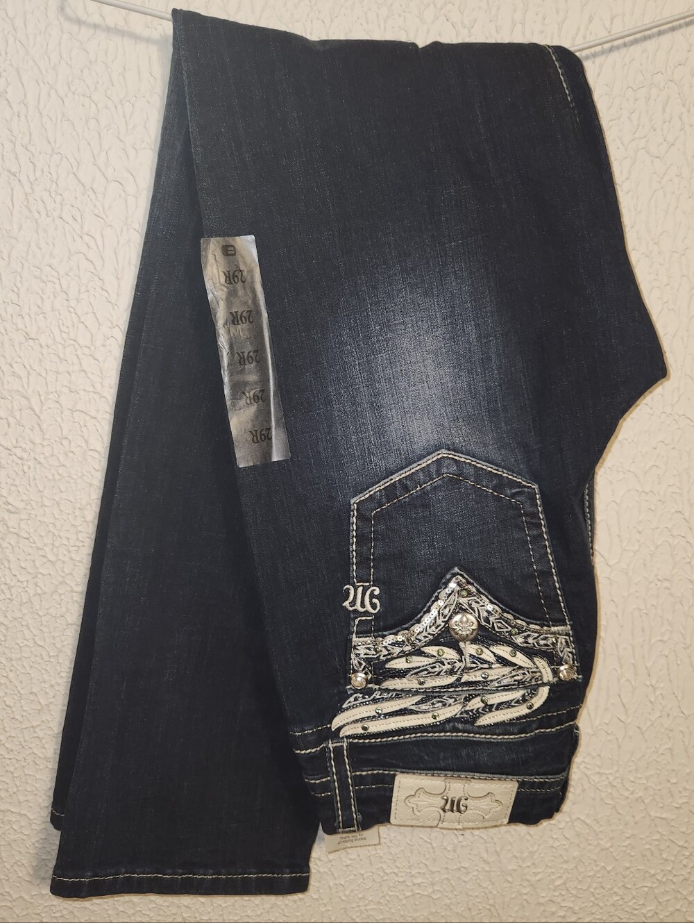 Miss Me Dark Indigo Embroidered Bootcut Jeans